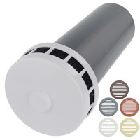 Приточный клапан КИВ 125 Airone с решеткой из ASA пластика