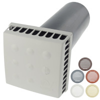 Приточный клапан KIV Quadro Vortice с решеткой из ASA пластика