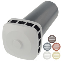 Приточный клапан КИВ К 125 Airone с решеткой из ASA пластика