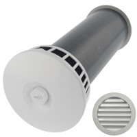 Приточный клапан KP KIV 125 ERA с алюминиевой решеткой