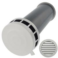 Приточный клапан NovaPROF с алюминиевой решеткой