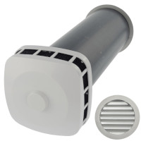 Приточный клапан КИВ К 125 Airone с алюминиевой решеткой