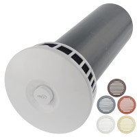 Приточный клапан KP KIV 125 ERA с решеткой из ASA пластика