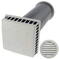 Приточный клапан KIV Quadro Vortice с алюминиевой решеткой